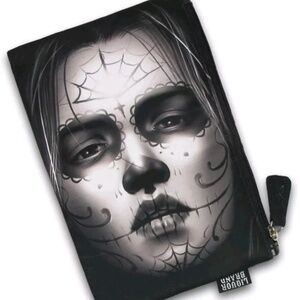 Liquor Brand Cara Cosmetic Bag Sugar Skull